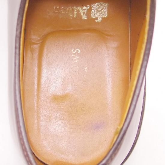 極上★オールデン 7D【定価￥138,600-★コードバン仕様/990】ユナイテッドアローズ別注/バリーラスト/プレーントゥ/#8/赤茶/Alden★a038