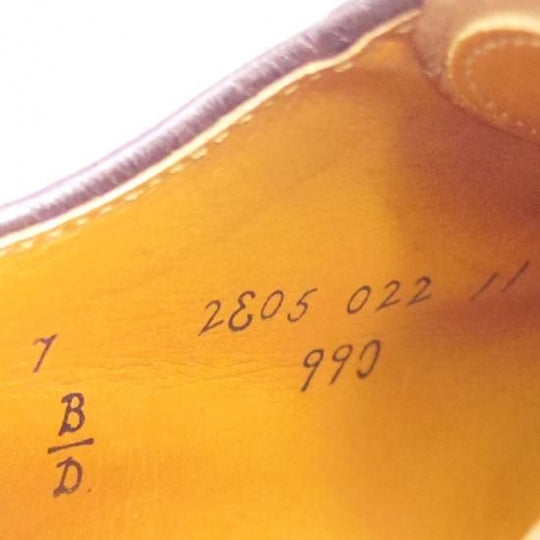 極上★オールデン 7D【定価￥138,600-★コードバン仕様/990】ユナイテッドアローズ別注/バリーラスト/プレーントゥ/#8/赤茶/Alden★a038