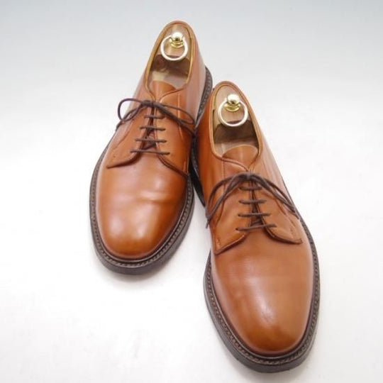 美品★トリッカーズ SIZE 8【★カントリー/プレーントゥ】3616/カーフ/茶/メンズ/Tricker's★a080