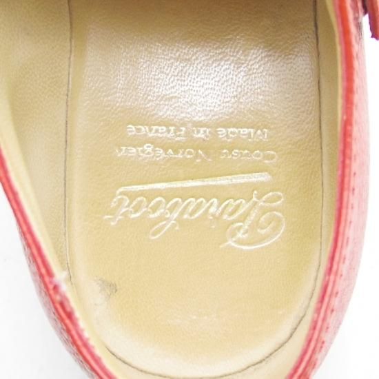 極美品★パラブーツ 7.5【★グレインレザー/WILLIAM/ウィリアム】マルシェソール/ダブルモンク/赤/メンズ/Paraboot★a079