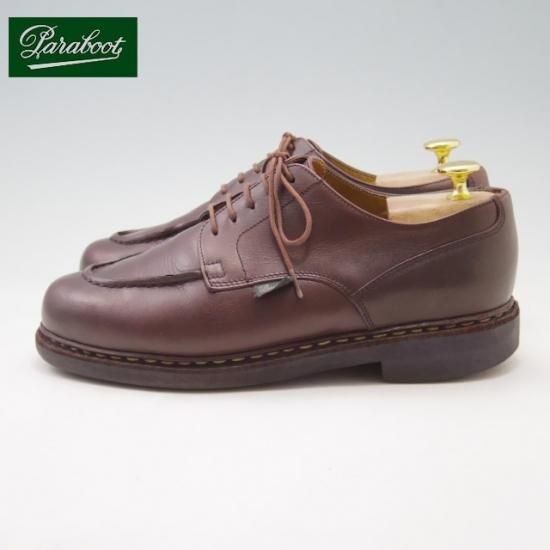 ★パラブーツ SIZE 6【定価￥71,500-★シャンボード/CHAMBORD】TEXソール/リスレザー/濃茶/Uチップ/Paraboot★a078