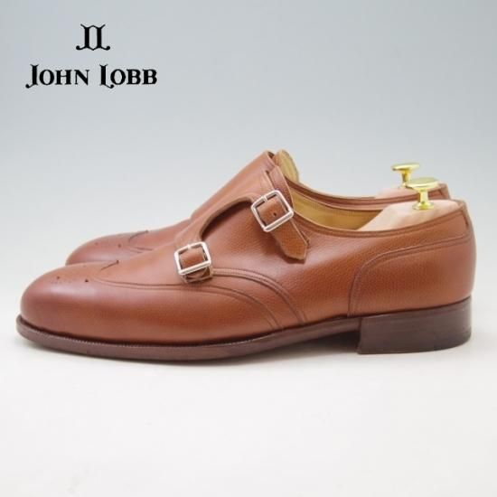 美品☆ジョンロブUK10.5程度【定価60万円以上☆ビスポーク品/ダブル
