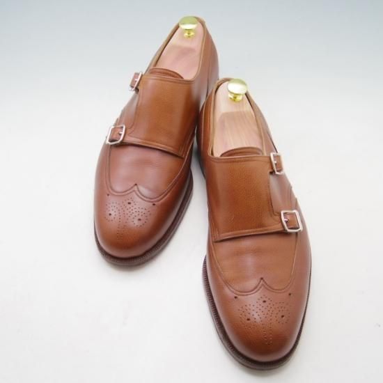 John Lobb ジョンロブ ビスポーク　ダブルモンク 美品☆ジョンロブUK10.5程度【定価60万円以上☆ビスポーク品/ダブル