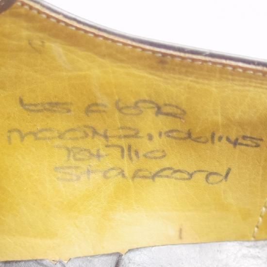 極上★チャーチ 65F/UK6.5【旧チャーチ★ブックバインダーカーフ/Stafford】69Rラスト/モンクストラップ/黒/メンズ/Church's★a068