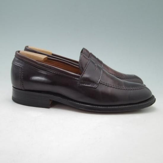 美品★オールデン 6D【コードバン仕様★SHIPS別注/9628Y】コインローファー/赤茶/#8/シップス/メンズ/Alden★a099