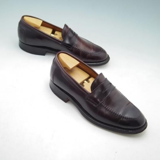 美品★オールデン 6D【コードバン仕様★SHIPS別注/9628Y】コインローファー/赤茶/#8/シップス/メンズ/Alden★a099