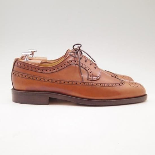 未使用★バリー BALLY 8.5【靴★仏製】ロングウイング★a095