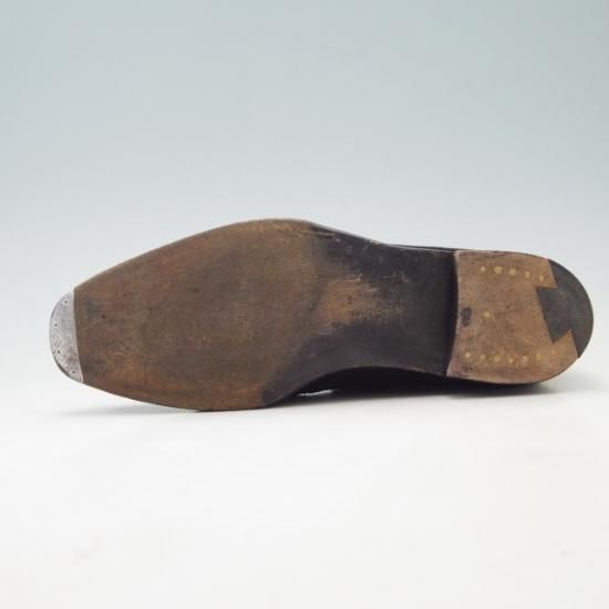 美品★クロケット&ジョーンズ 6.5D【★ハンドグレード/SANDOWN】チャッカブーツ/スエード/黒/Crockett&Jones★a090