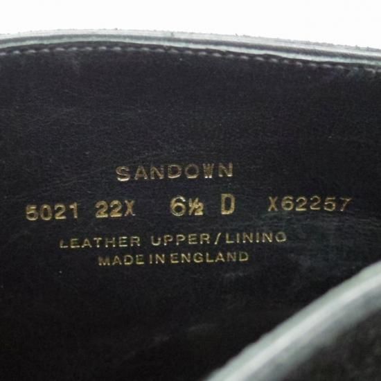 美品★クロケット&ジョーンズ 6.5D【★ハンドグレード/SANDOWN】チャッカブーツ/スエード/黒/Crockett&Jones★a090