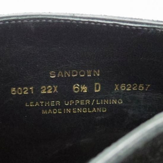 美品★クロケット&ジョーンズ 6.5D【★ハンドグレード/SANDOWN】チャッカブーツ/スエード/黒/Crockett&Jones★a090