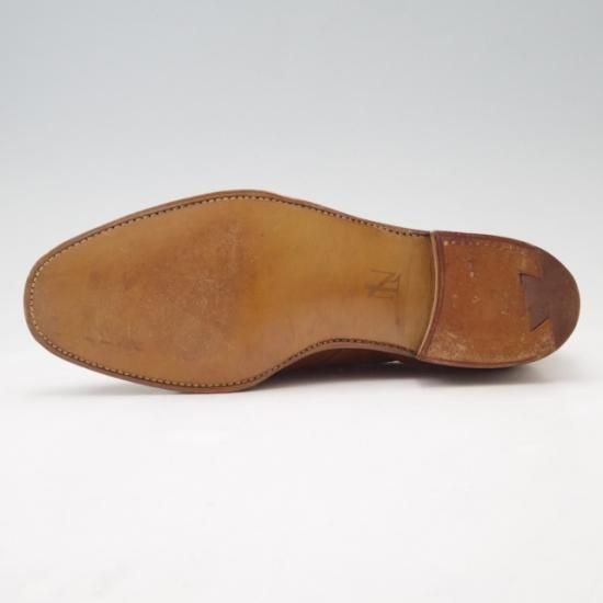 ほぼ未使用★クロケット&ジョーンズ 8E【貴重★(英)ニュー&リングウッド別注/New&Lingwood】プレーントゥ/スエード/茶/メンズ/Crockett&Jones★a087