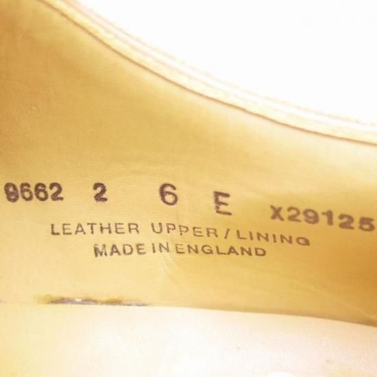 ★クロケット&ジョーンズ 6E【★プレーントゥ/サドルシューズ】スエード/薄茶/Crockett&Jones★a086