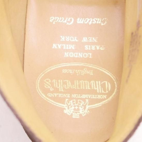 美品★チャーチ65F/UK6.5【定価￥73,700-★チャッカブーツ/RYDER】ライダー/81ラスト/4都市ロゴ/スエード/濃茶/メンズ/Church's★a085