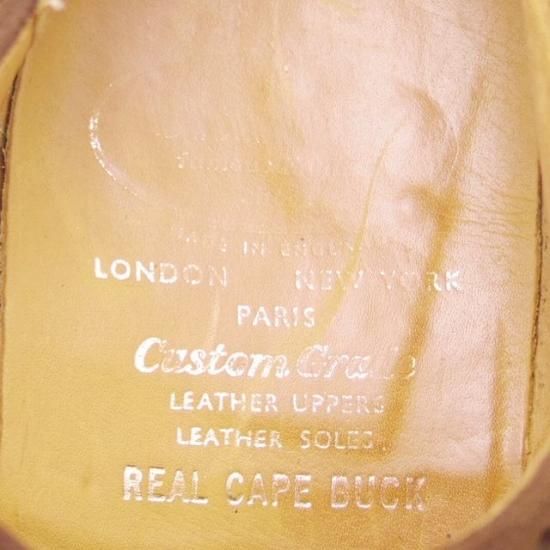 極上★チャーチ 85F/UK8.5【貴重★アンテロープ革/REAL CAPE BUCK/旧チャーチ】73ラスト/3都市ロゴ/フルブローグ/茶/Church's★a083