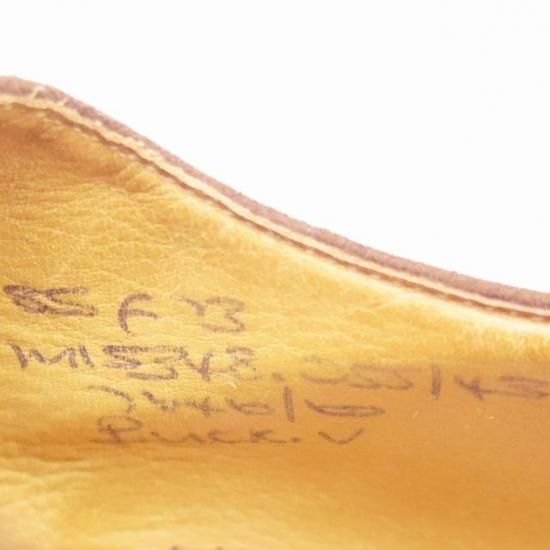 極上★チャーチ 85F/UK8.5【貴重★アンテロープ革/REAL CAPE BUCK/旧チャーチ】73ラスト/3都市ロゴ/フルブローグ/茶/Church's★a083