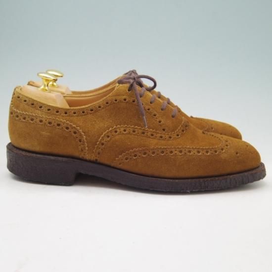 極上★チャーチ 75F/UK7.5【定価￥86,900-★FAIRFIELD/81ラスト】フェアフィールド/フルブローグ/スエード/マラッカ色/メンズ/Church's★a148
