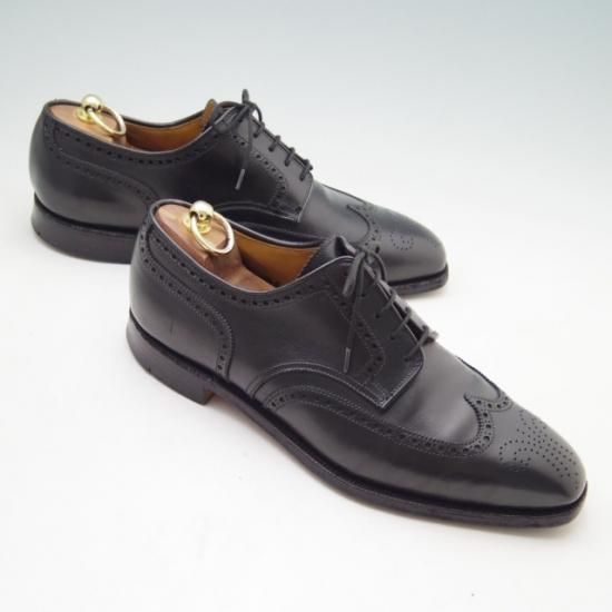 極上★クロケット&ジョーンズ 8.5E【★ポールスミス別注/Paul smith/フルブローグ/カーフ/黒/メンズ】Crockett&Jones★a141