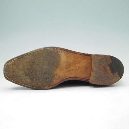 極上★クロケット&ジョーンズ 8.5E【★ポールスミス別注/Paul smith/フルブローグ/カーフ/黒/メンズ】Crockett&Jones★a141