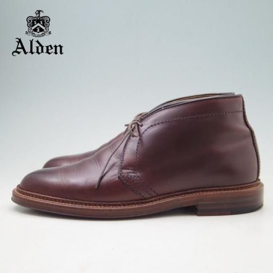 [Alden] 別注 13781 ブラウンクロムエクセル バリー チャッカ Alden] 別注 13781 ブラウンクロムエクセル バリー チャッカ