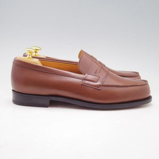 新品★JM.ウェストン 7F【定価￥110,000-★コインローファー/180】41ラスト/ボックスカーフ/タン/茶/メンズ/Weston/ウエストン★a127