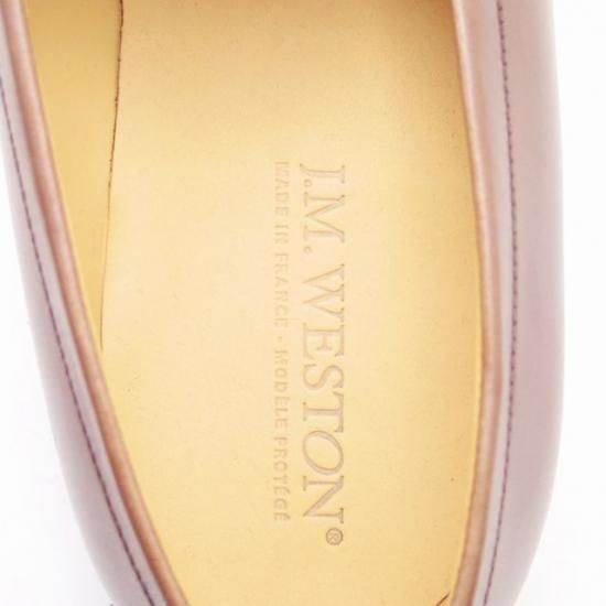 新品★JM.ウェストン 7F【定価￥110,000-★コインローファー/180】41ラスト/ボックスカーフ/タン/茶/メンズ/Weston/ウエストン★a127