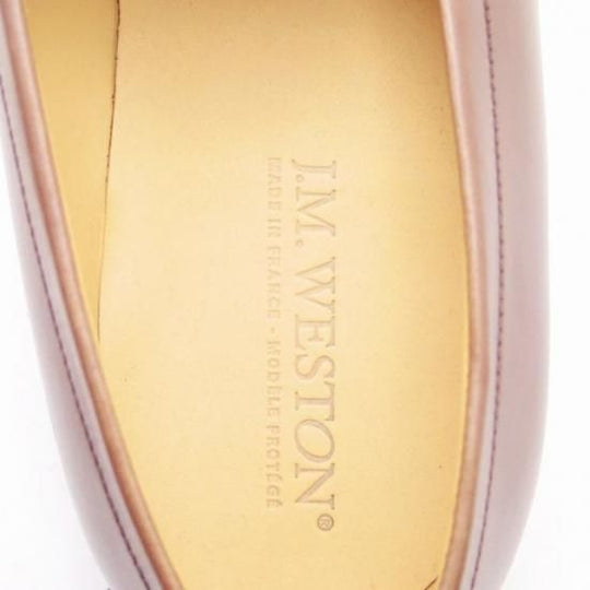 新品★JM.ウェストン 7F【定価￥110,000-★コインローファー/180】41ラスト/ボックスカーフ/タン/茶/メンズ/Weston/ウエストン★a127