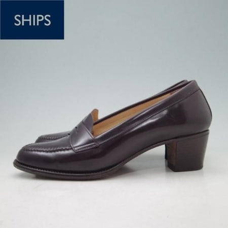 ★SHIPS(レディース) 36.5【★パンプス】コードバン仕様★a147