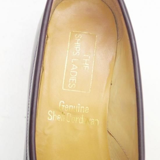 ★SHIPS(レディース) 36.5【★パンプス】コードバン仕様★a147