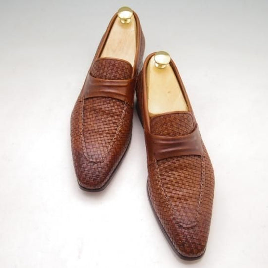 美品★サントーニ 5.5【ローファー】SANTONI★イントレ★a166