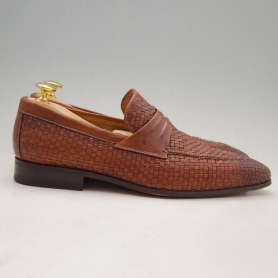 美品★サントーニ 5.5【ローファー】SANTONI★イントレ★a166