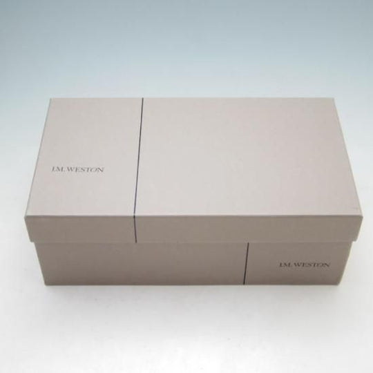 美品★JM.ウェストン 5D【定価￥110,000-★コインローファー/180】41ラスト/ボックスカーフ/紺/メンズ/Weston/ウエストン★a163