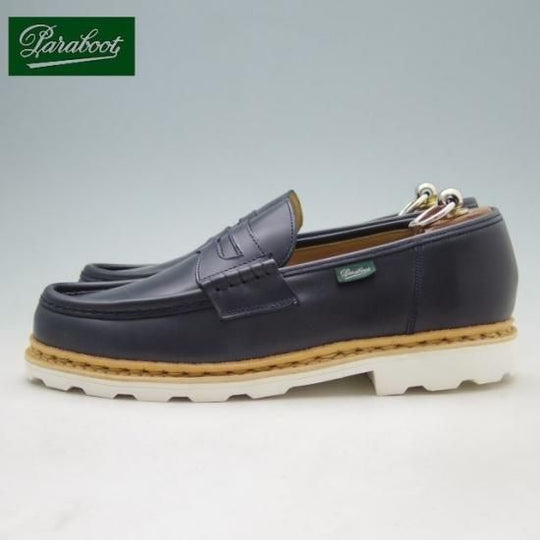 新品★パラブーツ SIZE 7.5【★REIMS/ランス】コインローファー/マルシェソール/カーフ/紺/Paraboot★a161