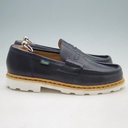 新品★パラブーツ SIZE 7.5【★REIMS/ランス】コインローファー/マルシェソール/カーフ/紺/Paraboot★a161