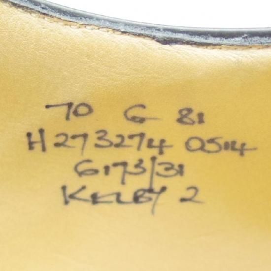 美品★チャーチ 70G/UK7 【貴重★KELBY 2/ダブルモンク】81ラスト/5都市ロゴ/ポリッシュドバインダーカーフ/黒/メンズ★a160