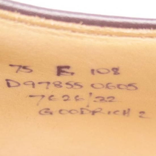 新品★チャーチ 75F/UK7.5【貴重★ストレートチップ/GOODRICH 2】108ラスト/スエード/濃茶/メンズ★a159