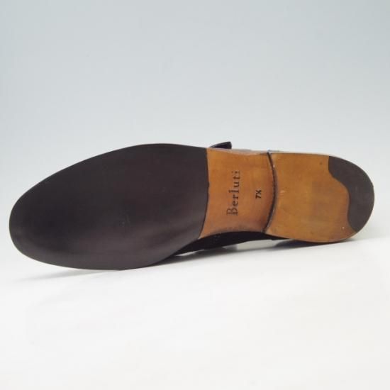 新品★ベルルッティ 7.5【★モンクストラップ】Berluti★a157