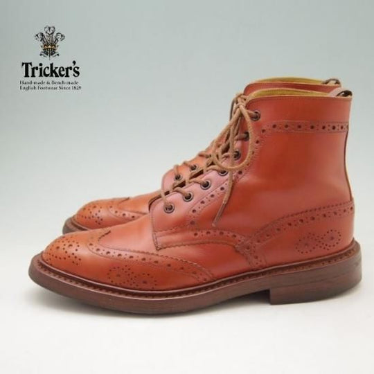 美品★トリッカーズ SIZE 7【貴重★(英)ポールスミス別注/Paul Smith】カントリーブーツ/M6178/カーフ/茶/Tricker's★a185