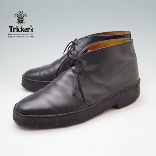★トリッカーズ SIZE 6.5【貴重★GOOD OL' &CO別注/チャッカブーツ】カーフ/黒/Tricker's★a183
