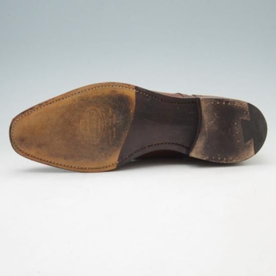 極美品★チャーチ60F/UK6【上級★Exclusive Cllection/ベティスカーフ/119ラスト】Taunton/セミブローグ/茶/メンズ/Church's★a174