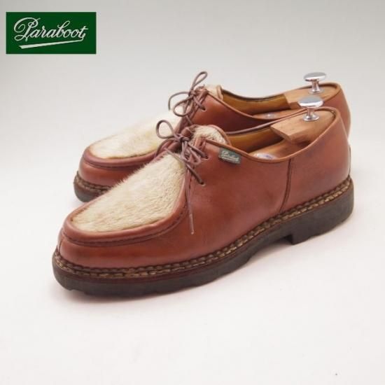 ★パラブーツ SIZE 42.5【貴重★フォック仕様/MICHAEL】ミカエル/マロン/リスレザー/マルシェソール/Paraboot★a096
