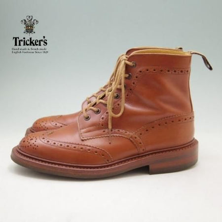 極美品★トリッカーズ 6.5【ダイナイトソール仕様★マロンアンティーク】2508/モールトン/カントリーブーツ/Tricker's★a210