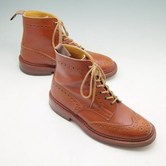 極美品★トリッカーズ 6.5【ダイナイトソール仕様★マロンアンティーク】2508/モールトン/カントリーブーツ/Tricker's★a210