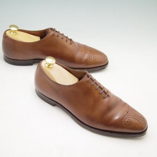 ★クロケット&ジョーンズ 6E【★ハンドグレード/ホールカット】カーフ/茶/メンズ/Crockett&Jones★a207