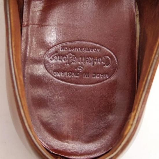★クロケット&ジョーンズ 6E【★ハンドグレード/ホールカット】カーフ/茶/メンズ/Crockett&Jones★a207