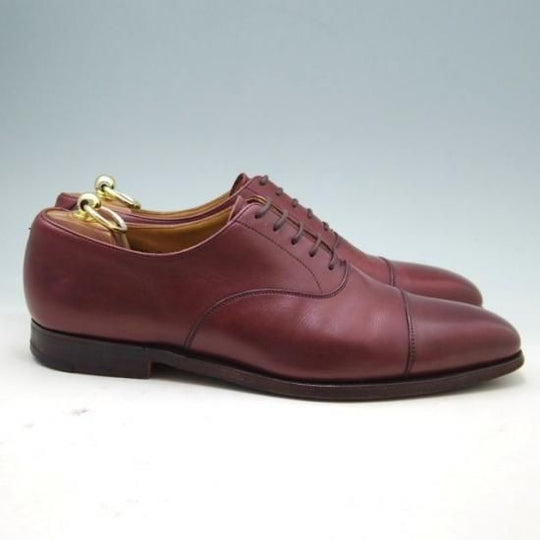 極上★クロケット&ジョーンズ8.5E【★ポールスミス別注/Paul smith】ストレートチップ/カーフ/赤茶/メンズ/Crockett&Jones★a205
