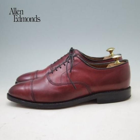 極上★(米)アレンエドモンズ 6E【定価￥75,900-★パークアベニュー/Park Avenue】ストレートチップ/カーフ/赤茶/ALLEN EDMONDS★a203