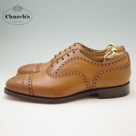 新品★チャーチ85F/UK8.5【貴重★Heritage Collection/ディプロマット同様】173ラスト/4都市ロゴ/HIGHGROVE/セミブローグ/茶/Church's★a200