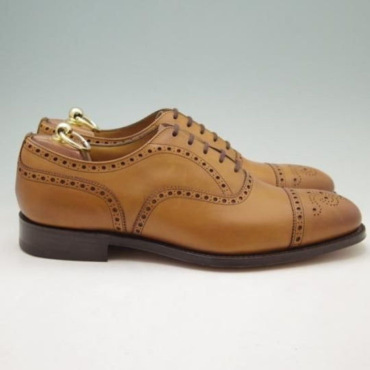 新品★チャーチ85F/UK8.5【貴重★Heritage Collection/ディプロマット同様】173ラスト/4都市ロゴ/HIGHGROVE/セミブローグ/茶/Church's★a200