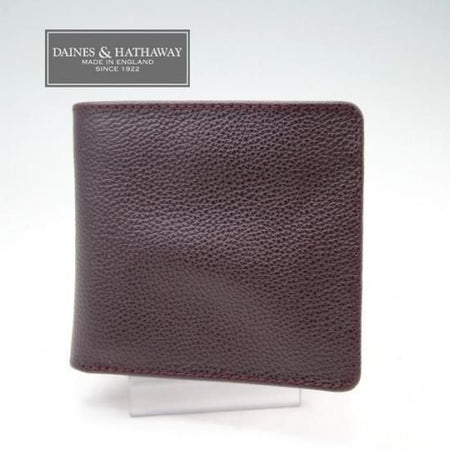 未使用★(英)DAINES&HATHAWAY【★ブライドルレザー】二つ折り財布★a0N4453