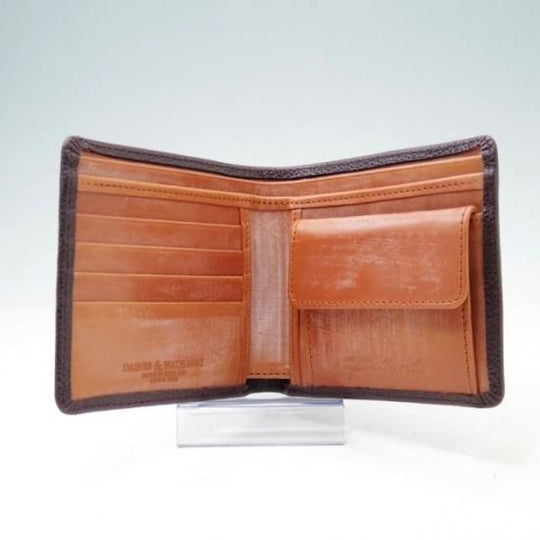 未使用★(英)DAINES&HATHAWAY【★ブライドルレザー】二つ折り財布★a0N4453